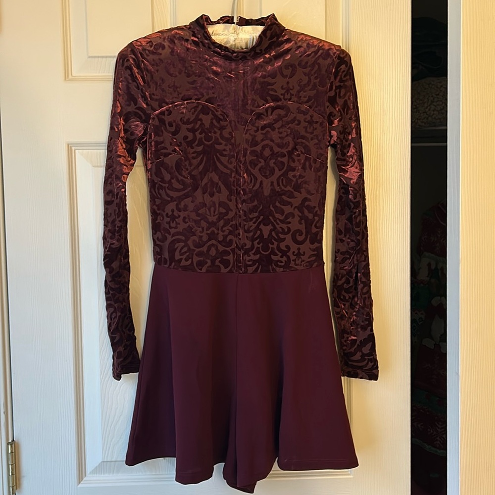 Charlotte Russe Red Velvet Romper